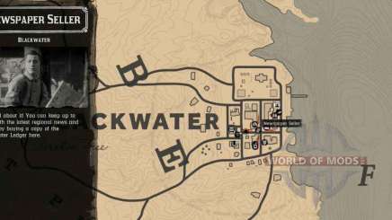 newspaper Seller in Blackwater-detailed map