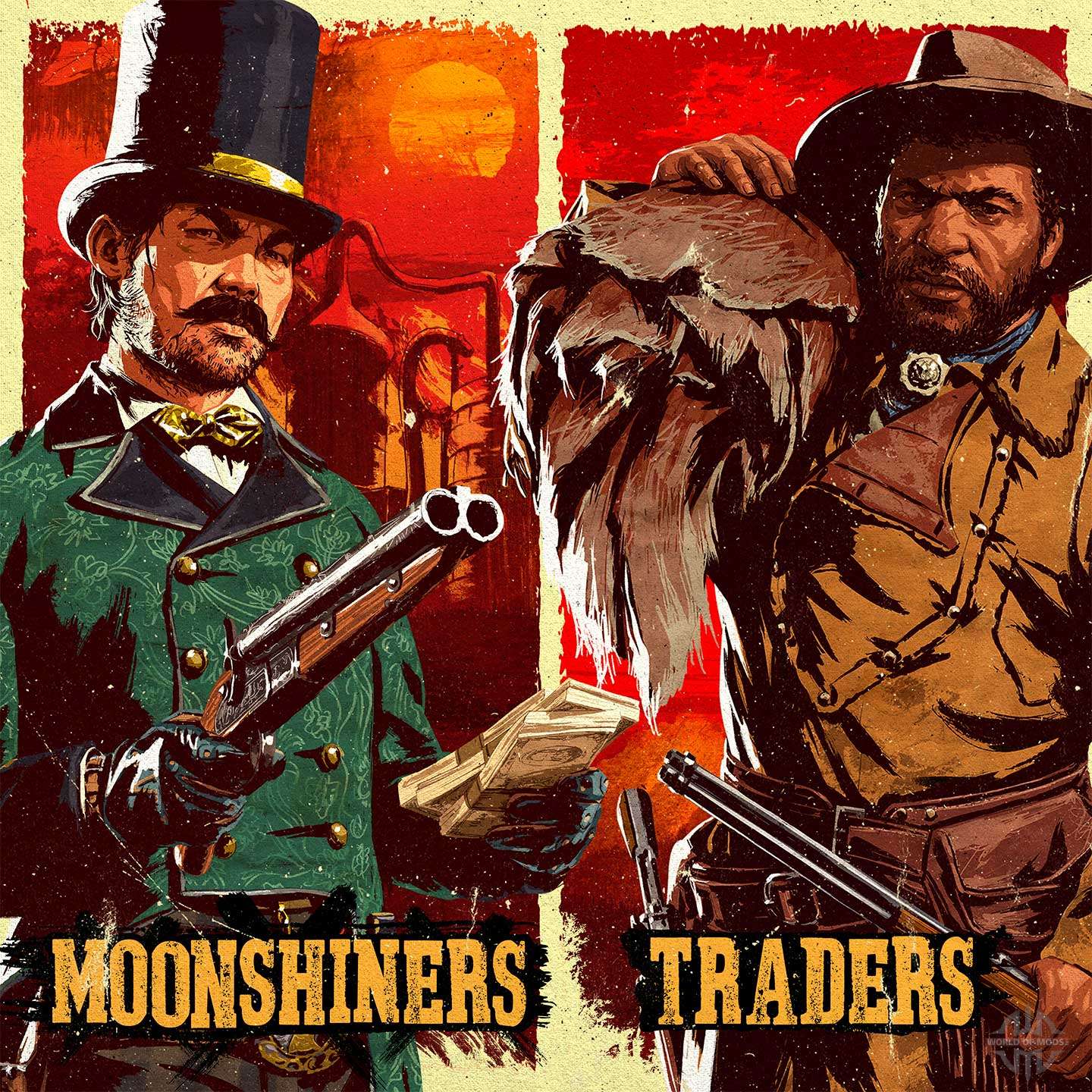 Mercadores e Moonshiners em Red Dead Online