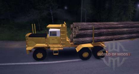 Caminhão de madeira Hayes HQ 142 (HDX) com semi- para Spin Tires