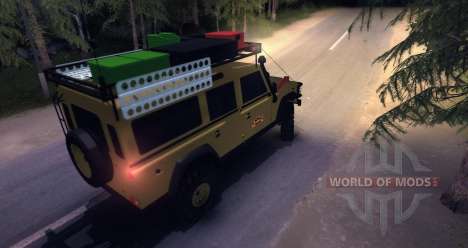 Land Rover Defender 110 CAMEL TROPHY para Spin Tires