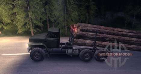 O portador de madeira dos montes Urais para Spin Tires