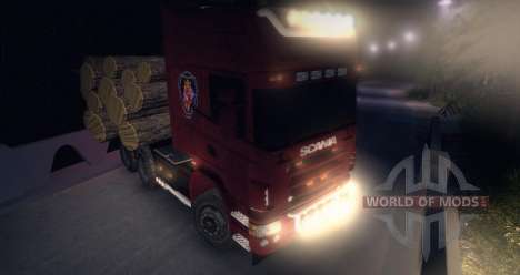 Scania R620 Logging Truck para Spin Tires