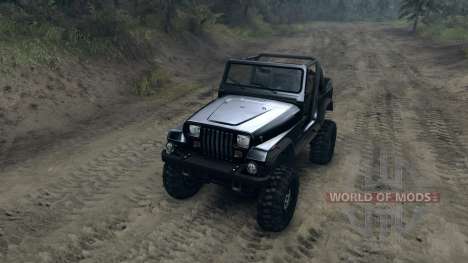 Jeep Wrangler YJ Sahara para Spin Tires