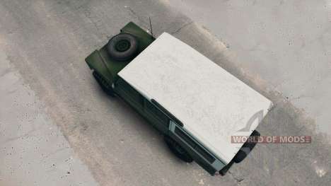 Land Rover Defender Green para Spin Tires