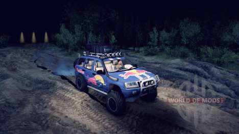 Jeep Grand Cherokee WJ Red Bull para Spin Tires