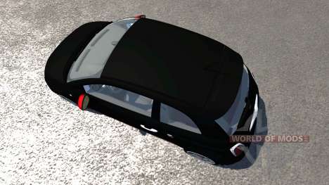 Fiat 500 Abarth Black para BeamNG Drive