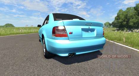 Audi S4 2000 [Pantone Blue 0821 C] para BeamNG Drive