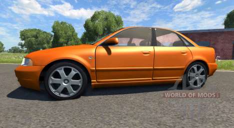 Audi S4 2000 [Pantone Orange 021 C] para BeamNG Drive