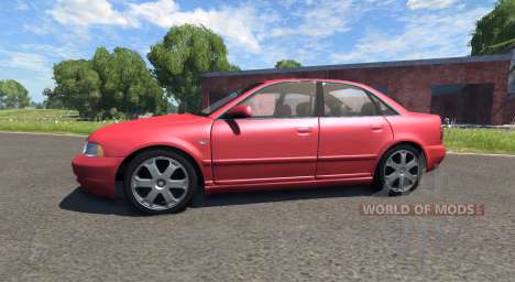 Audi S4 2000 [Pantone Red 032 C] para BeamNG Drive