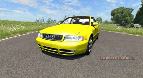 Audi S4 2000 [Pantone Yellow 012 C] para BeamNG Drive