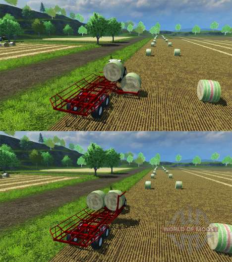 A escolha dos fardos redondos para Farming Simulator 2013