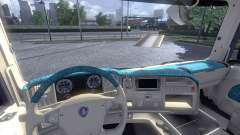Interior para Scania -Praia- para Euro Truck Simulator 2