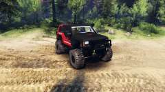Jeep Cherokee XJ v1.1 Rough Country red clean para Spin Tires