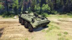 O BTR-70 para Spin Tires