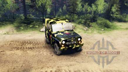 Camuflagem UAZ para Spin Tires