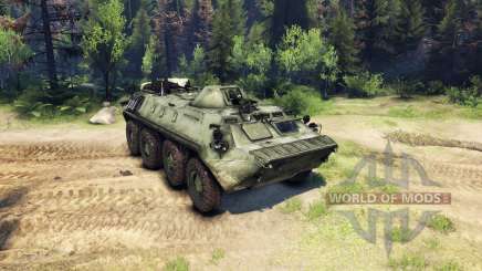 O BTR-70 para Spin Tires