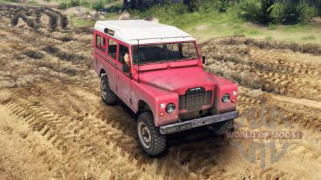 Land Rover Defender Red para Spin Tires