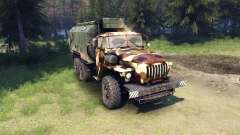 Ural-4320 camo v2 para Spin Tires