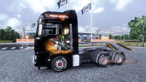 Cor-Rammstein - no caminhão HOMEM para Euro Truck Simulator 2