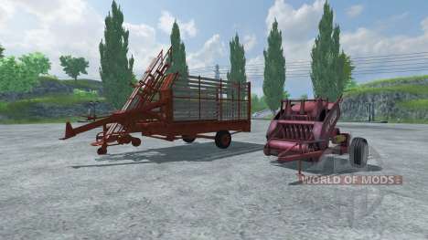 Enfardadeira de fardos e fardos de captação de para Farming Simulator 2013