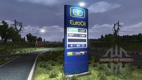 A estação de gás EuroOil para Euro Truck Simulator 2