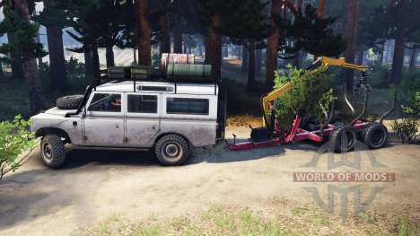 Land Rover Defender Series III v2.2 White para Spin Tires