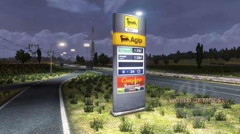 Posto de gasolina Agip para Euro Truck Simulator 2