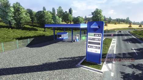 Posto de gasolina de Aral para Euro Truck Simulator 2