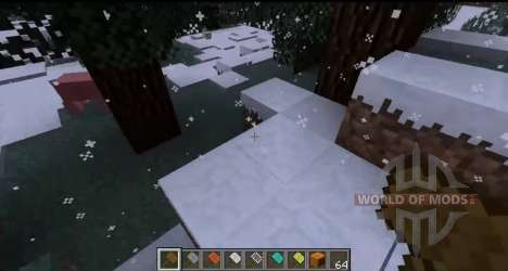 A queda de neve para Minecraft