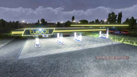 A estação de gás EuroOil para Euro Truck Simulator 2
