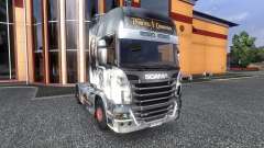 Cor-Piratas do Caribe - no trator Scania para Euro Truck Simulator 2