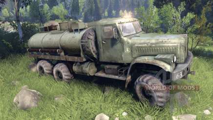 Tanque verde KrAZ-255 para Spin Tires
