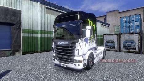 Cor-Monster Energy - caminhão Scania para Euro Truck Simulator 2