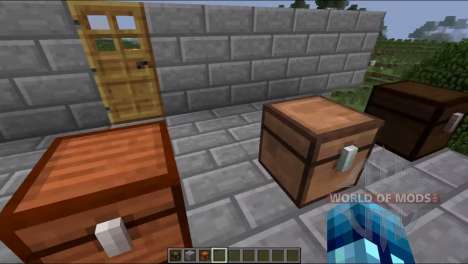 Baús de diferentes tipos de madeira para Minecraft