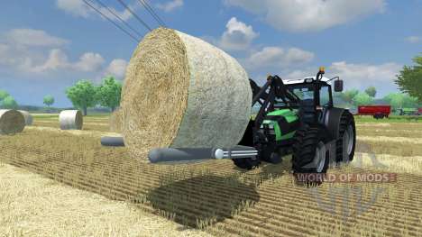 Garfos para carregamento de fardos redondos para Farming Simulator 2013