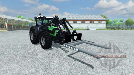 Garfos para carregamento de fardos redondos para Farming Simulator 2013