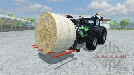 Garfos para carregamento de fardos para Farming Simulator 2013
