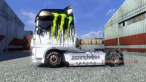 Cor-Monster Energy - para caminhões DAF para Euro Truck Simulator 2