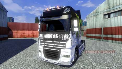 Cor-Monster Energy - para caminhões DAF para Euro Truck Simulator 2