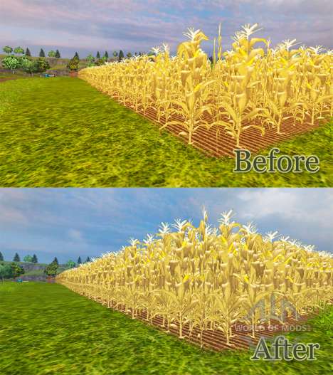 O aumento no rendimento de milho para Farming Simulator 2013