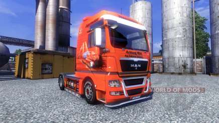 Cor-Jagermeister - no caminhão MAN TGX para Euro Truck Simulator 2