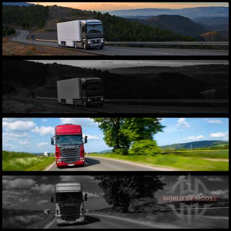 Arranque telas v2 para Euro Truck Simulator 2