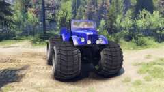 ГАЗ-69М Monstro Azul para Spin Tires