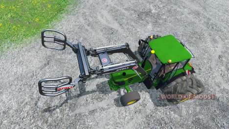 John Deere 6130 2WD FL TwinWheels para Farming Simulator 2015