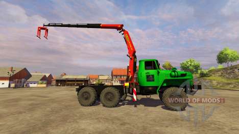 Ural-5557 guindaste verde para Farming Simulator 2013