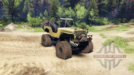 Jeep Willys tan para Spin Tires