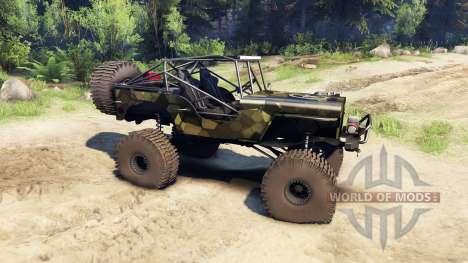 Jeep Willys camo para Spin Tires