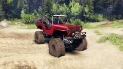 Jeep Willys red para Spin Tires