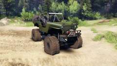 Jeep Willys green para Spin Tires