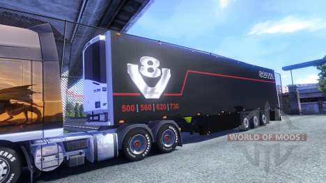 Cor Schmitz Scania V8 para semi-reboque para Euro Truck Simulator 2